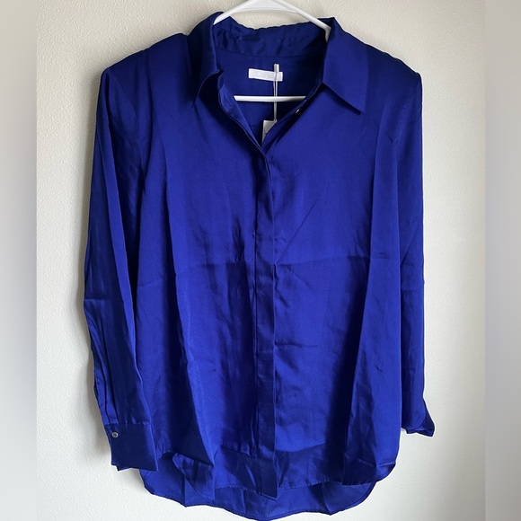 NWT LBV vibrant blue long sleeve and crop top set L - Picture 5 of 5